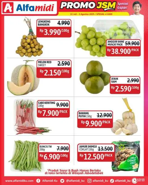 Promo JSM Alfamidi Hanya 4 Hari Periode 31 Juli-3 Agustus 2025