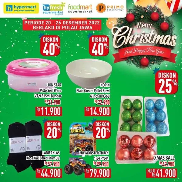 Promo Hypermart Spesial Natal Periode 20-26 Desember 2022
