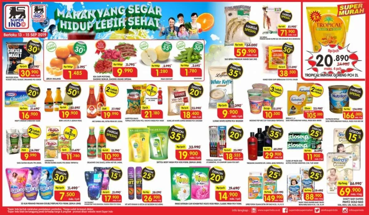 Harga promo Superindo 13-15 September, buat para pencari diskon