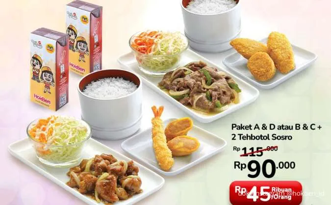 Hari Terakhir Promo HokBen Double Date 9.9, Paket Berdua Komplit Cuma Rp 90.000