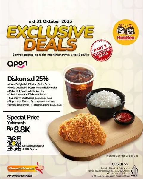 Promo HokBen x Qpon Oktober 2025