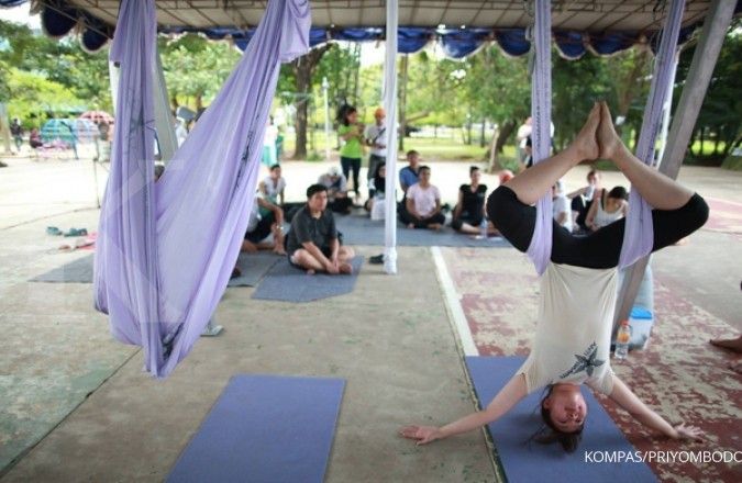 Bugar peluang penjualan perlengkapan yoga