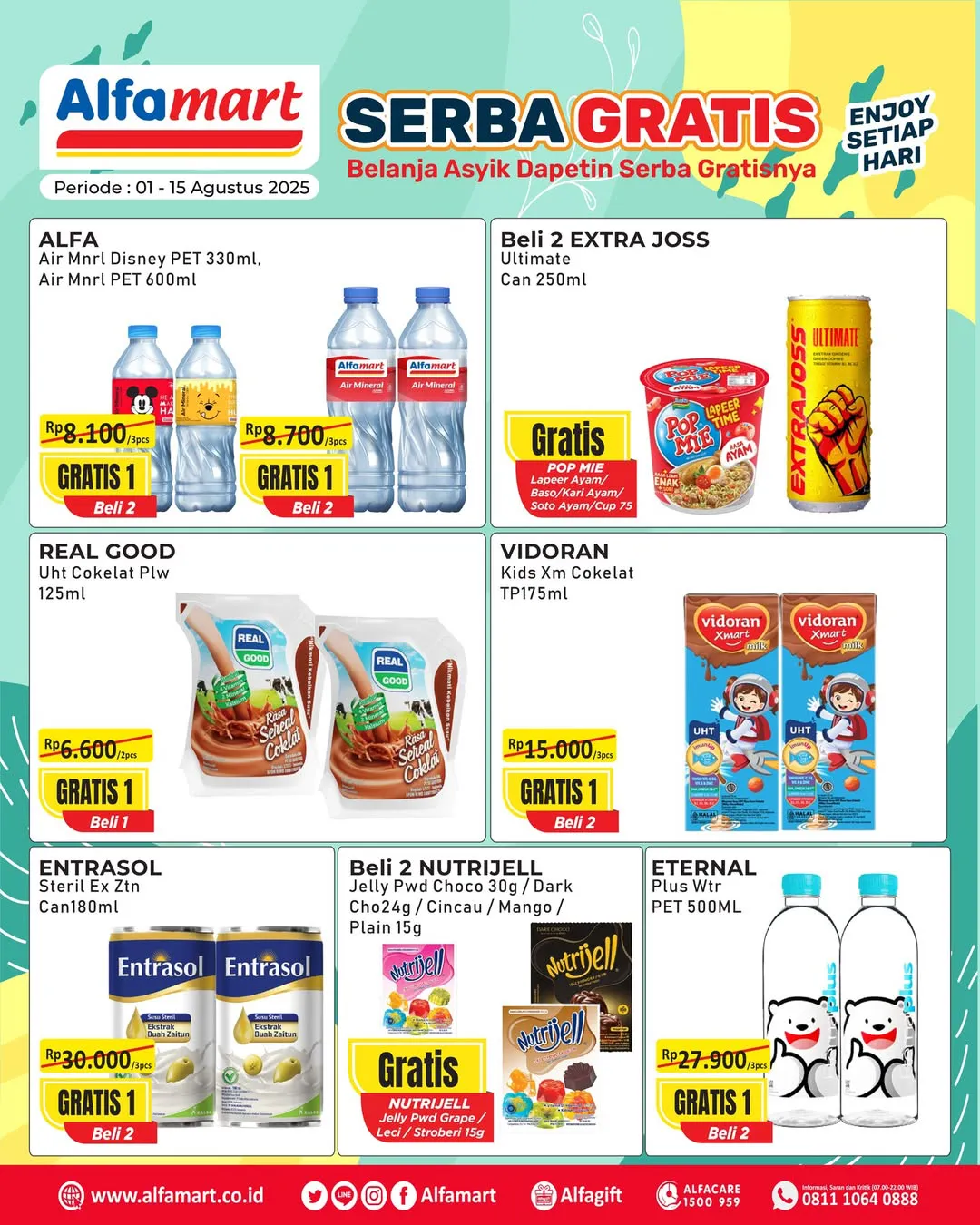 Promo Alfamart Serba Gratis Periode 1-15 Agustus 2025