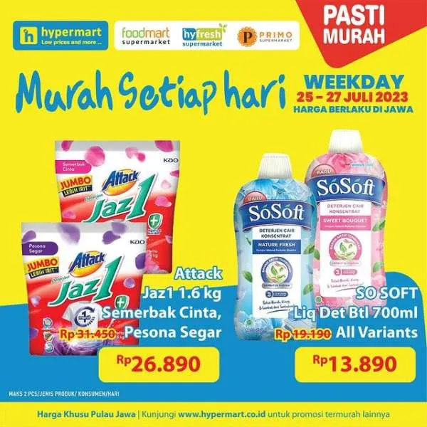 Promo Hypermart Hyper Diskon Weekday Periode 25-27 Juli 2023