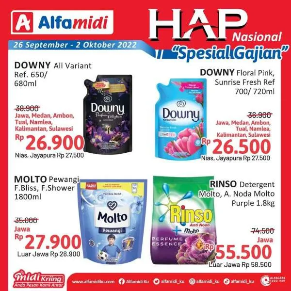 Promo Alfamdi Hemat Satu Pekan Spesial Gajian Periode 26 September-2 Oktober 2022