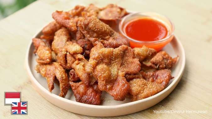 Resep Kulit Ayam Krispi ala KFC Dicocol Saus Sambal Buatan Sendiri