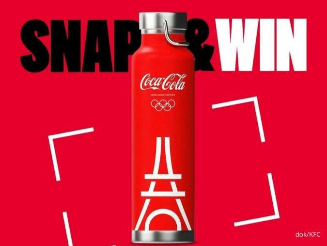 Promo KFC x Coca Cola 15-25 Juli, Gratis Tumbler Olimpiade Paris 2024 Limited Edition