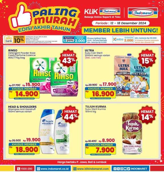 Promo Indomaret 12-18 Desember 2024 Paling Murah