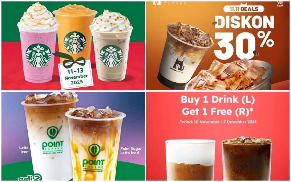 Kumpulan Promo 11.11 Kopi Favorit Periode November 2025, Semua Ada Diskon Hematnya