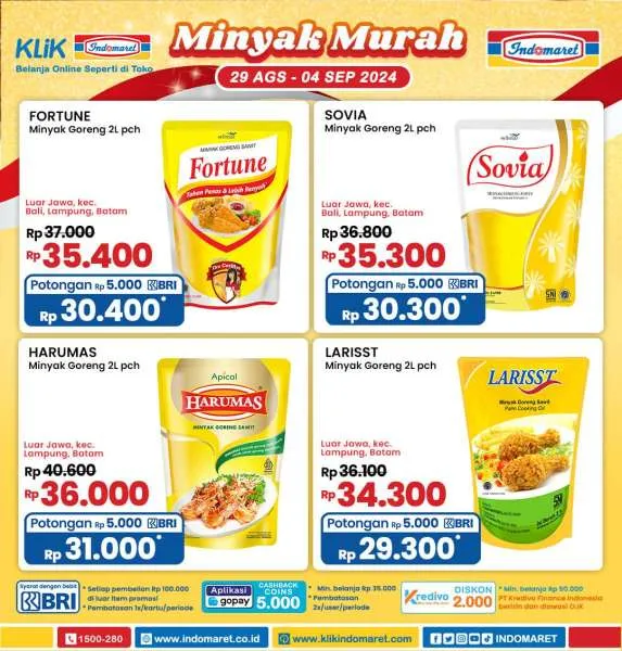 Promo Indomaret Minyak Murah Periode 29 Agustus-4 September 2024