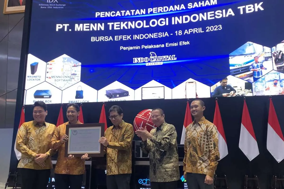 Resmi Melantai di BEI, Saham Menn Teknologi (MENN) Turun 8,97%