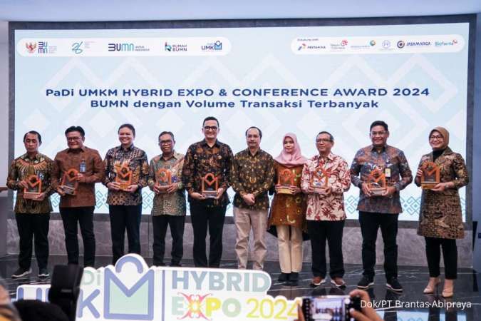 Brantas Abipraya Peringkat 1 Transaksi UMKM di PaDi UMKM Hybrid Expo&Conference 2024