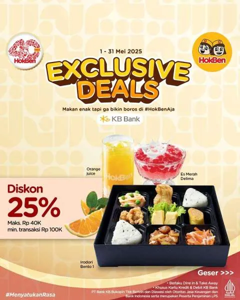 Promo Hokben Exclusive Deals KB Bank