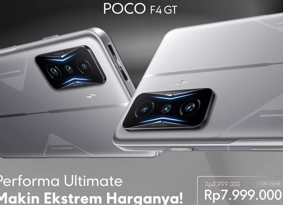  Harga POCO F4 GT dengan Snapdragon 8 Gen 1 dan L1+R1 Trigger Makin Menarik