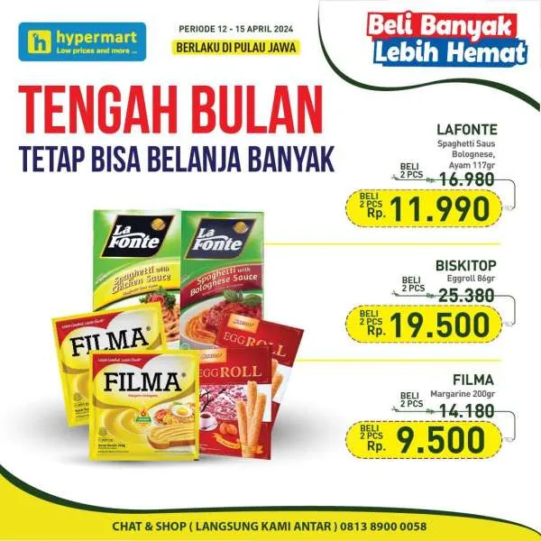 Promo Hypermart Beli Banyak Lebih Hemat Periode 12-15 April 2024