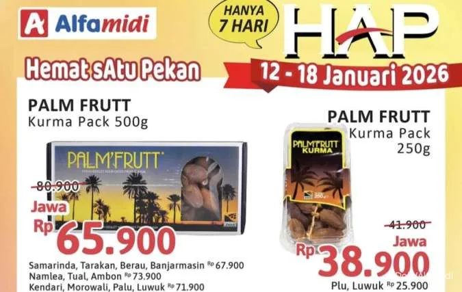 Katalog Promo Alfamidi Hemat Satu Pekan 12-18 Januari 2026, Kurma Harga Spesial!