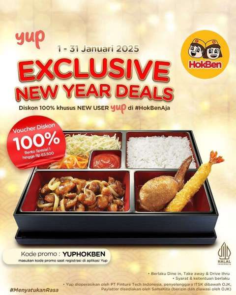 Promo HokBen dengan Yup 1-31 Januari 2025