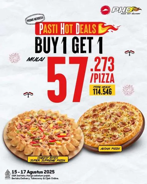 Promo PHD Buy 1 Get 1 15-17 Agustus 2025