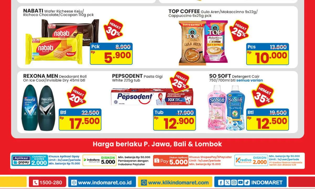 Promo Indomaret Weekend Paling Murah Terbaru Mei 2025, Pepsodent & So Soft Diskon 25%