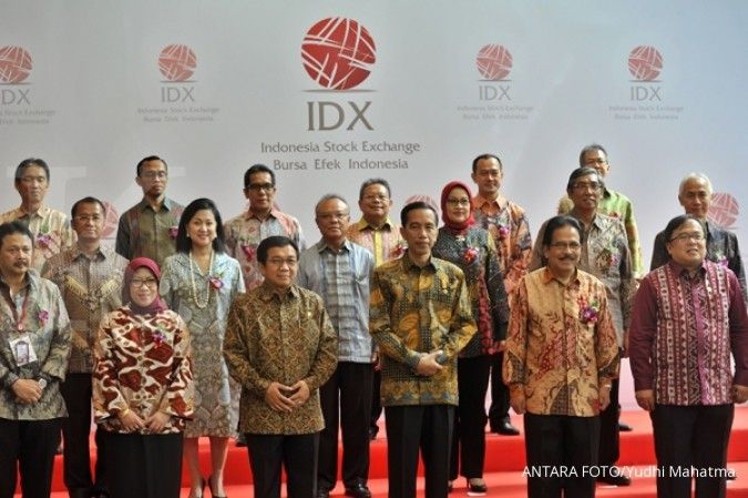 Jokowi sambangi lantai bursa