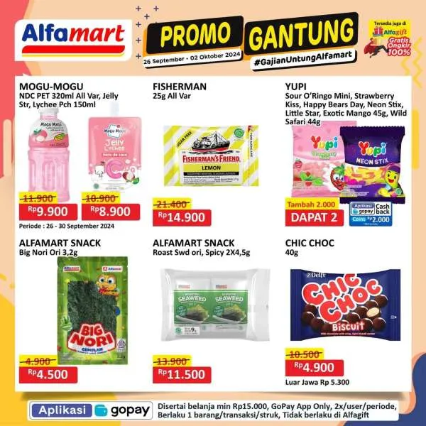 Promo Alfamart Gantung Periode 26 September-2 Oktober 2024