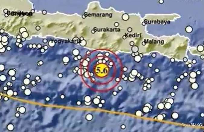 Gempa Bumi Magnitudo 5,4 Mengguncang Tenggara Pacitan, Tidak Berpotensi Tsunami