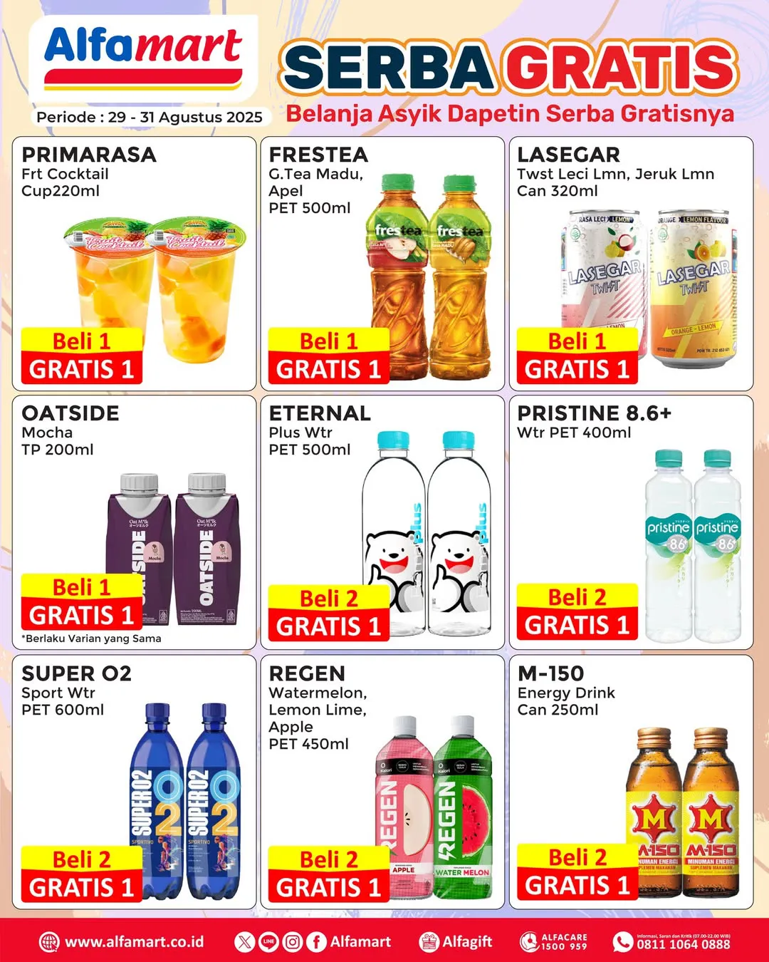 Promo Alfamart Serba Gratis Periode 29-31 Agustus 2025