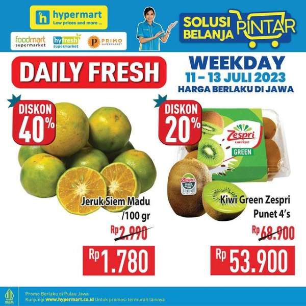 Katalog Promo Hypermart Diskon Weekday Terbaru 11-13 Juli 2023