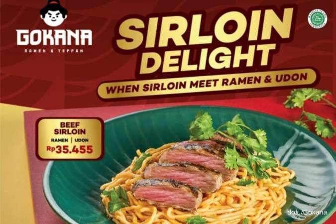 Sirloin Delight, Menu Baru Gokana Isi Ramen dan Udon dengan Irisan Sirloin