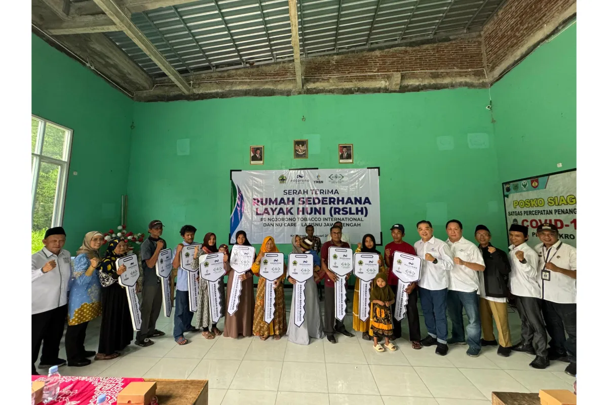 Nojorono bersama LazizNu Turut Dukung Program RSLH PemProv Jawa Tengah di Kebumen