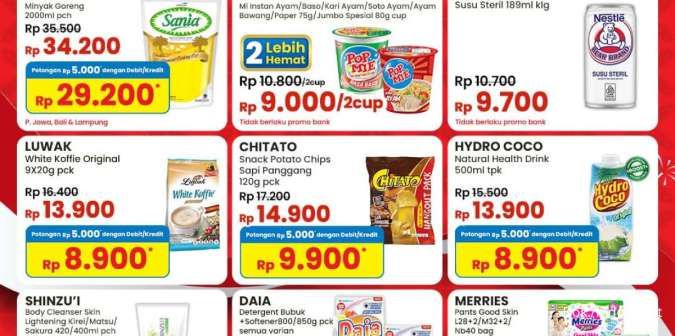 Promo JSM Indomaret Periode 9-11 Agustus 2024, Pop Mie-Susu Milku Beli 2 Lebih Hemat