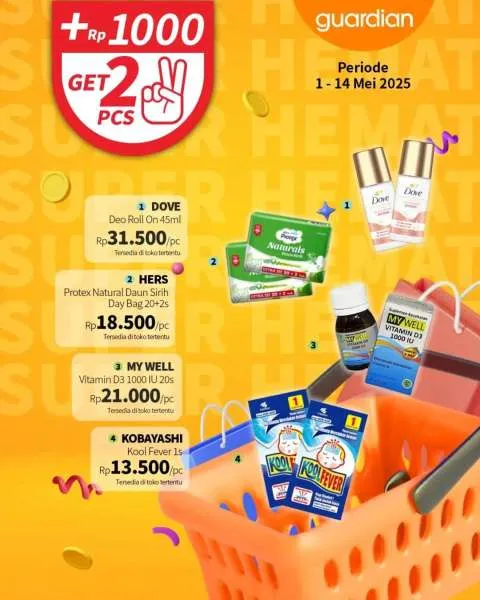 Promo Guardian Super Hemat Periode 1-14 Mei 2025