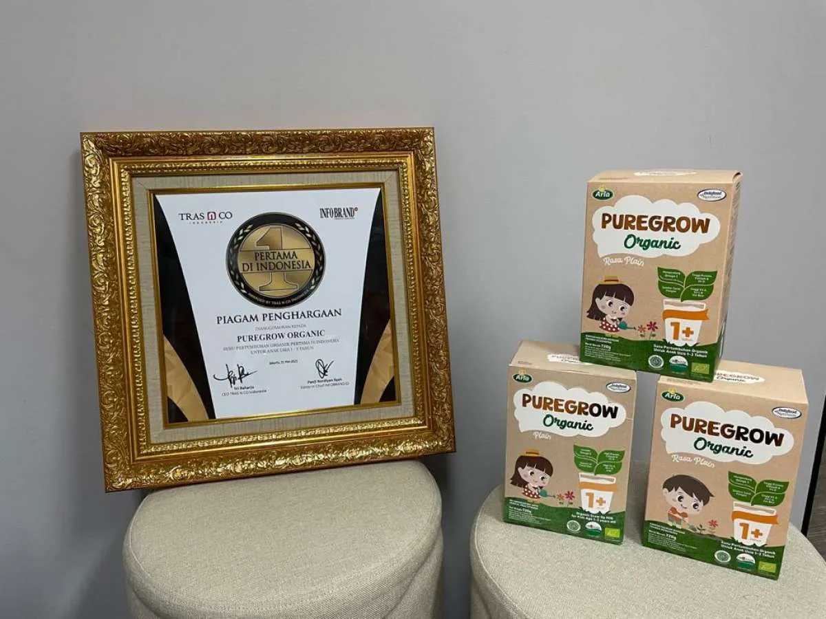 Puregrow Organic dinobatkan sebagai susu pertumbuhan organik pertama di Indonesia