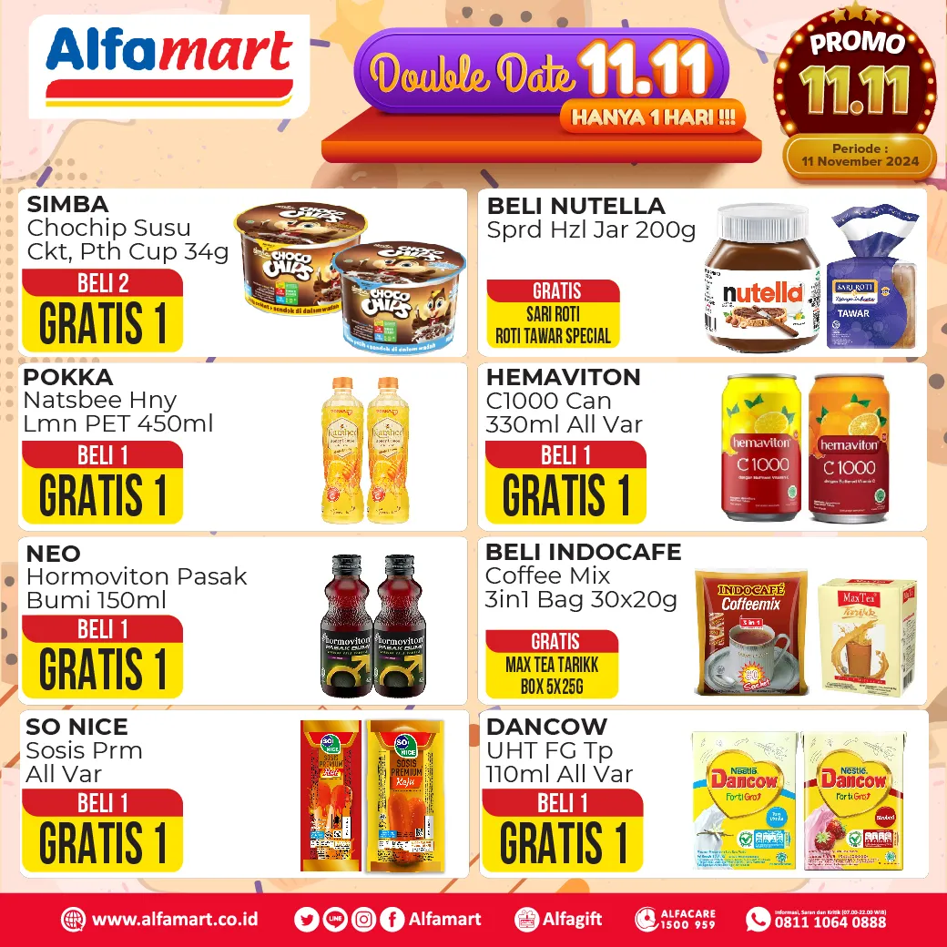 Promo 11.11 Alfamart Periode 11 November 2024