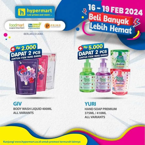 Promo Hypermart Beli Banyak Lebih Hemat Periode 16-19 Februari 2024