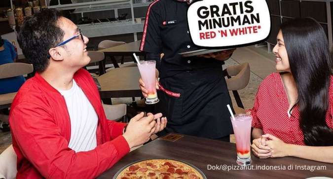 Promo Pizza Hut Agustus 2023, Nikmati Gratis Minuman Red ‘N White & Berikut Syaratnya