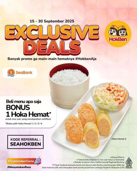 Promo HokBen dan SeaBank 15-30 September 2025