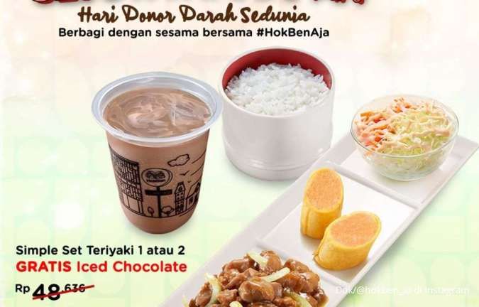 Promo HokBen 16 Juni 2025, Paket Spesial Hari Donor Darah Sedunia Berakhir Hari Ini