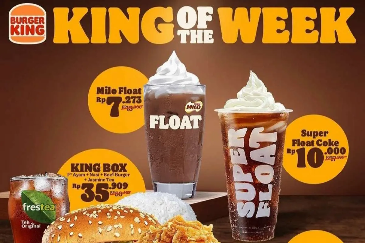 Promo Burger King 1-31 Oktober 2022, Diskon Paket King of The Week Mulai Rp 6.818