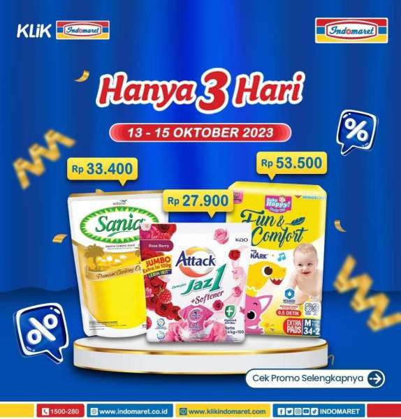 Katalog Promo JSM Indomaret Hanya 3 Hari Periode 13-15 Oktober 2023, Cek di Sini!