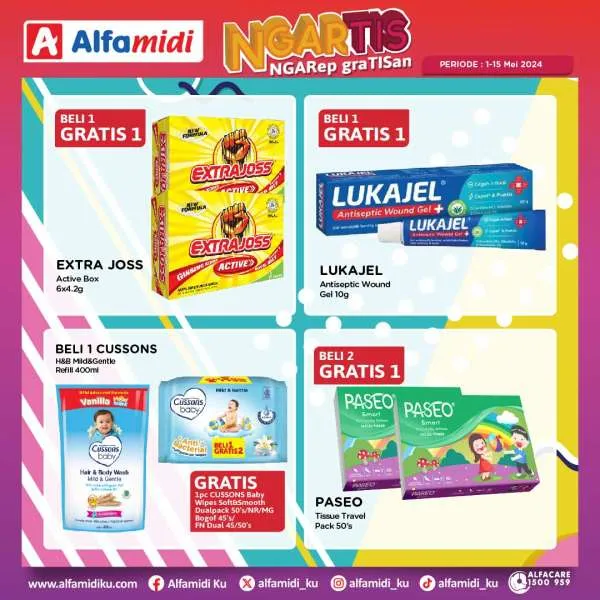 Promo Alfamidi Ngartis (Ngarep Gratisan) Periode 1-15 Mei 2024