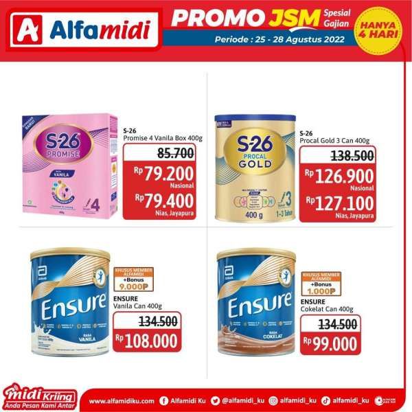 Katalog Promo JSM Alfamidi Spesial Gajian Periode 25-28 Agustus 2022