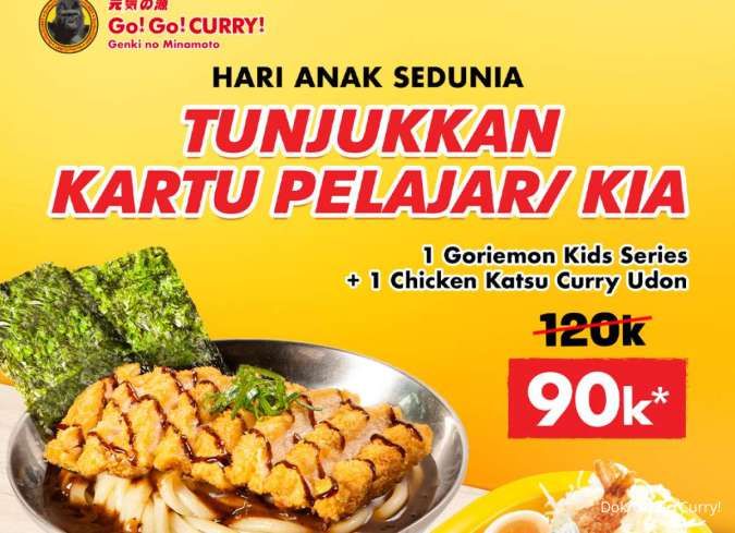 Promo Go Go Curry Hari Anak Sedunia, Berakhir Hari Ini 21 November 2025