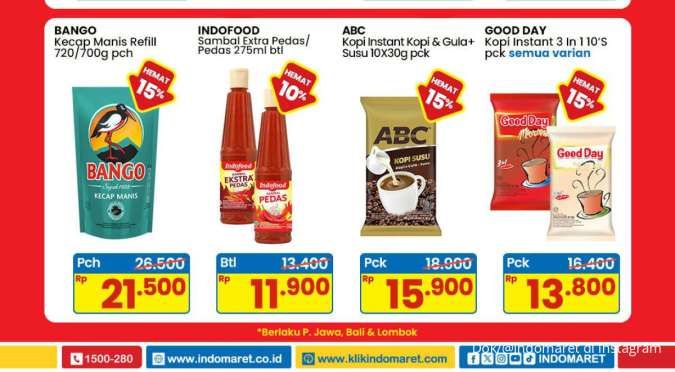 Promo Indomaret Weekend Bulan Juli 2025, Kecap Bango & Good Day Hemat 15%