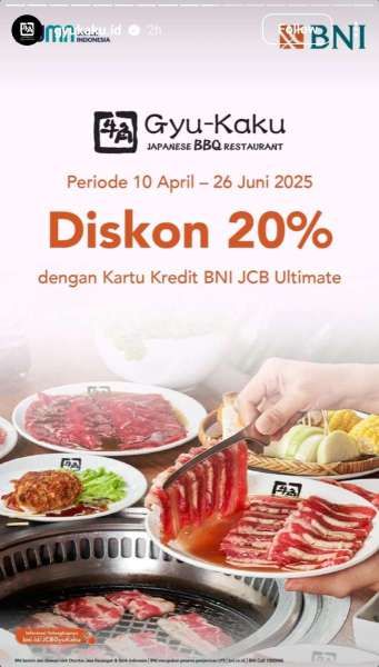 Promo Gyu-Kaku dan BNI Tahun 2025