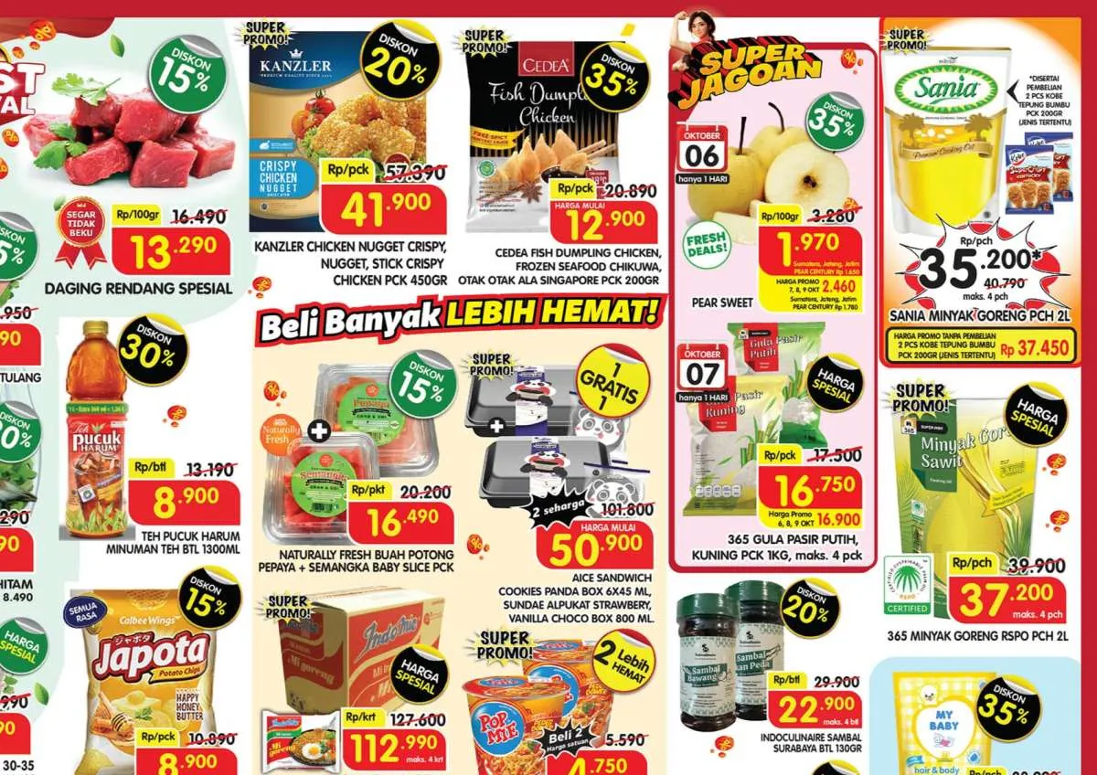 Promo Superindo Hari Ini Periode 6-9 Oktober 2025, Beli 1 Gratis 1 Es Krim Aice Box