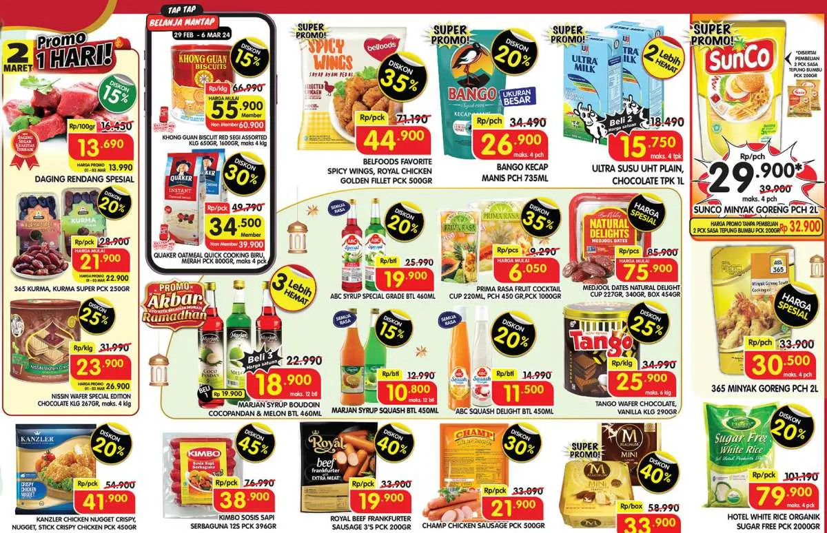 Promo Superindo Hari Ini Periode 1-3 Maret 2024, Sirup Marjan Beli 3 Lebih Hemat