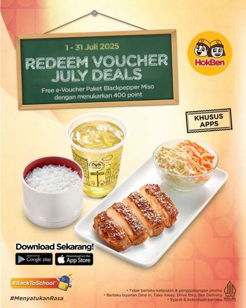 Promo HokBen Khusus di Aplikasi Bulan Juli 2025