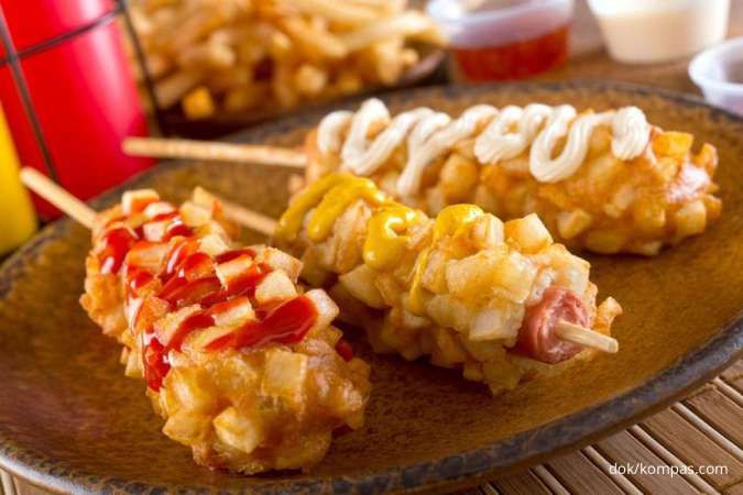 Resep Camilan Korea Corndog Kentang Isi Sosis, Lebih Padat dan Mengenyangkan