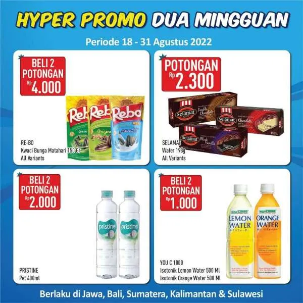 Promo Hypermart Dua Mingguan Periode 18-31 Agustus 2022